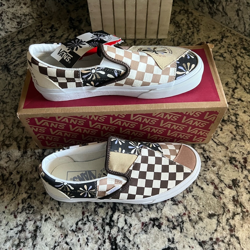 NWT Vans Patchwork Slip On